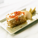 Wisconsin Camembert with Hazelnuts and Apricot Compote