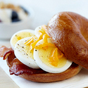 Microwave Egg, Bacon 'N' Cheddar Bagel